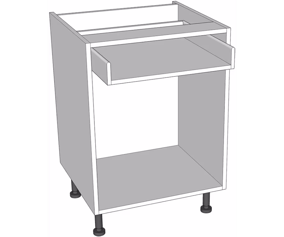 Drawerline open base unit for pull out storage