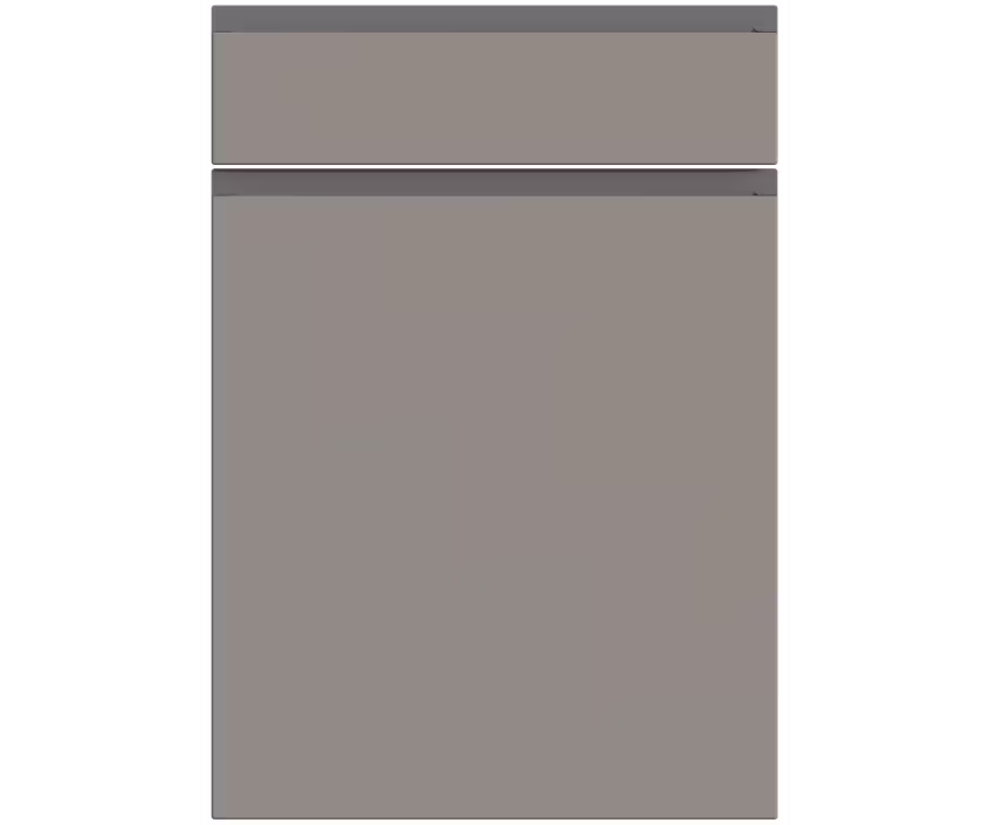 Knebworth handleless modern kitchen cabinet door drawer front