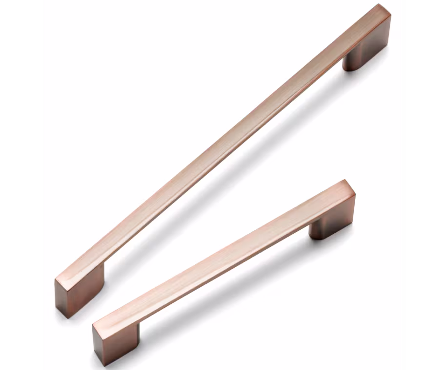 SLIM SQUARE D Handle - Antique Copper