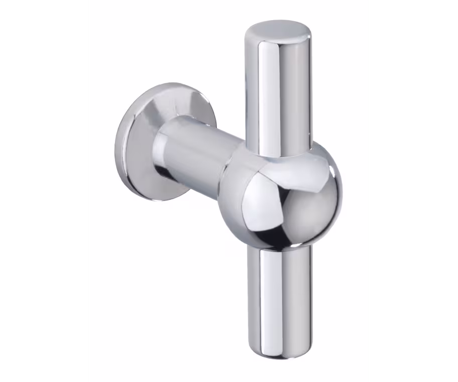 Weel T Handle in polished chrome