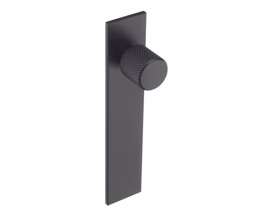 Knurled Knob in matt black 
