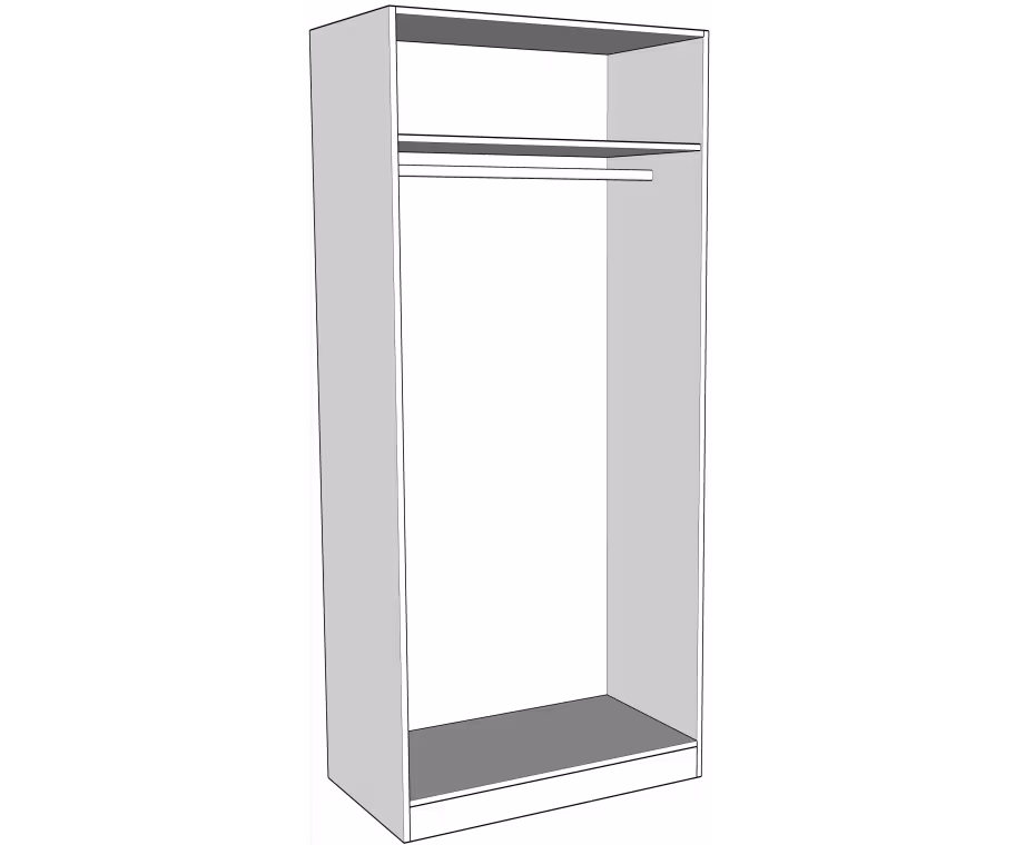 Double wardrobe bedroom units