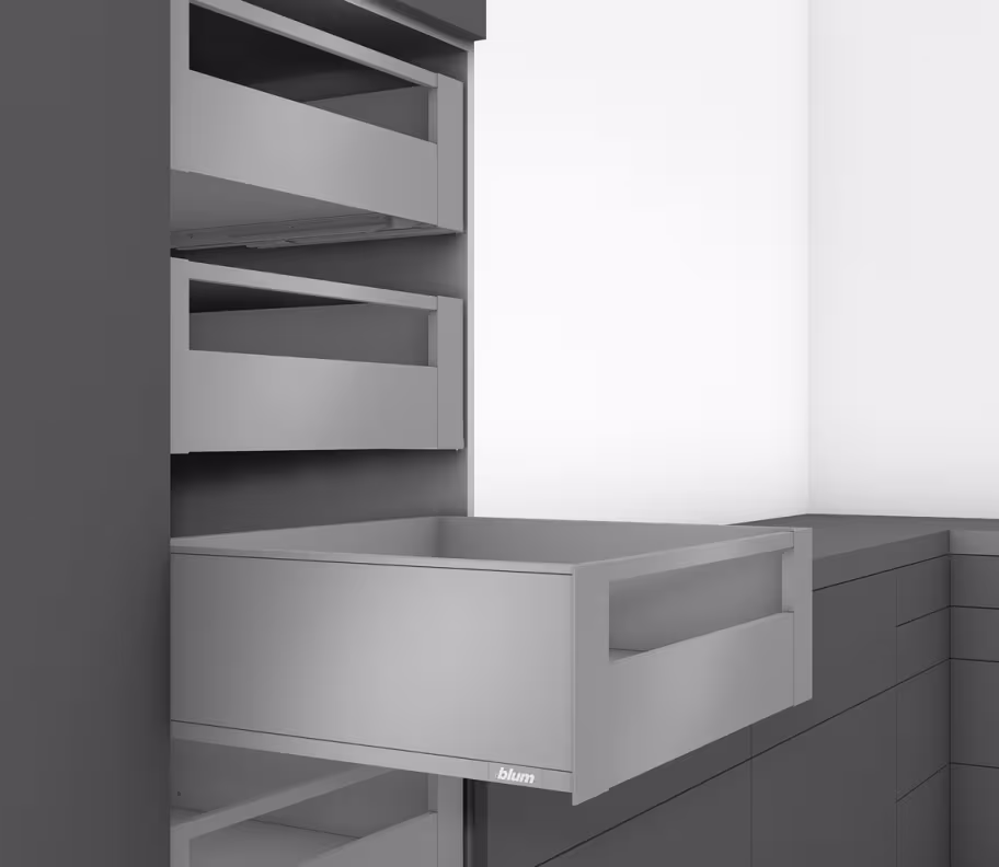 Blum Internal Legrabox Orion Grey pre built C Height drawer 450 DEEP