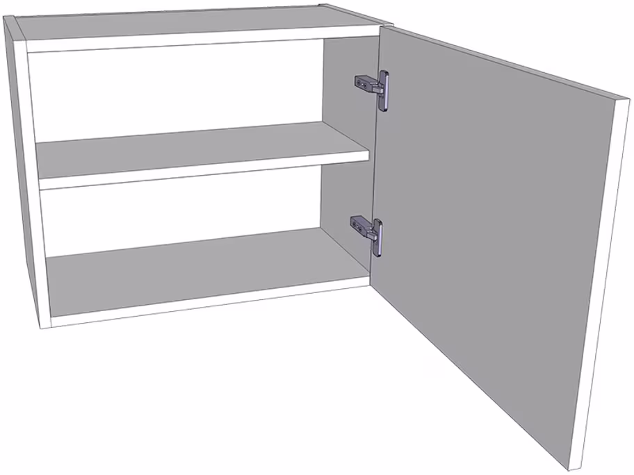 Short Kitchen Wall Unit 460mm high with doors/drawer fronts