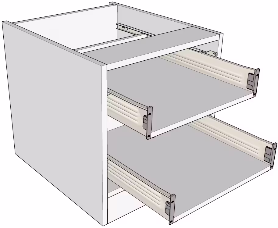 2 drawer bedside cabinet