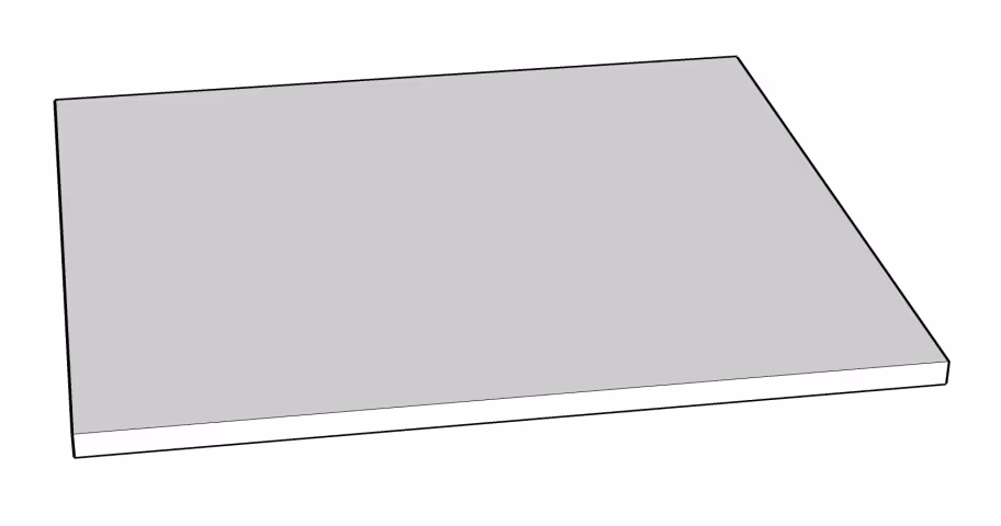 Spare wardrobe shelf