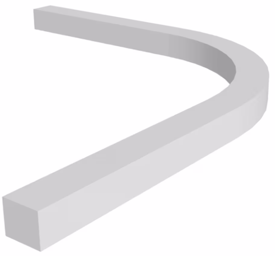 Wakefield PTO Quadrant End Cornice / Light Pelmet