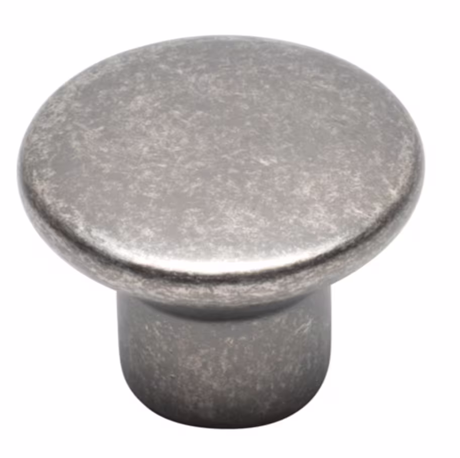 FINSBURY Round Knob 35mm Centres - Pewter