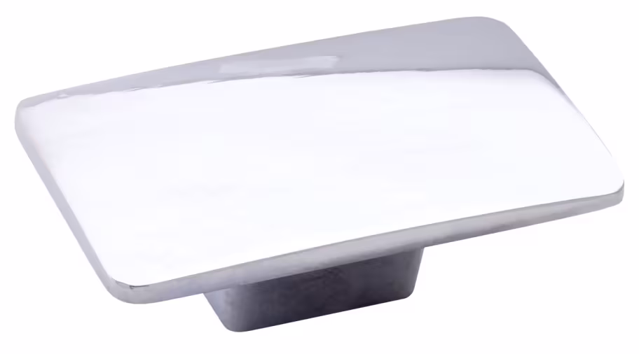 Camden Rectangular Knob in chrome