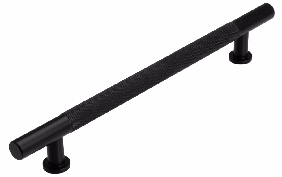 Knurled Aluminium Handle 160mm in satin black