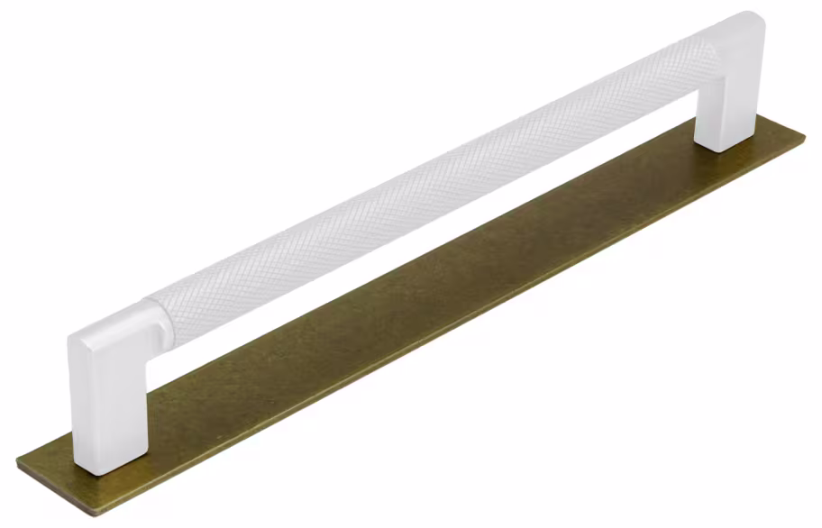 Venice Handle Backplates in aged brass