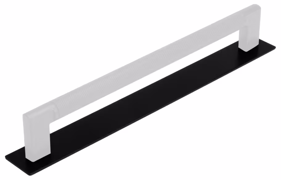 Venice Handle Backplates in matt black 