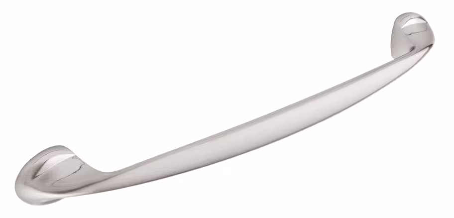 winton d handle in brushed stainless steel effect
