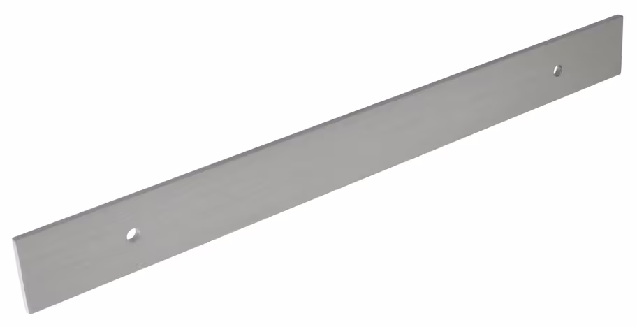 Knurled Flat Handle Backplate in Stainless Steel