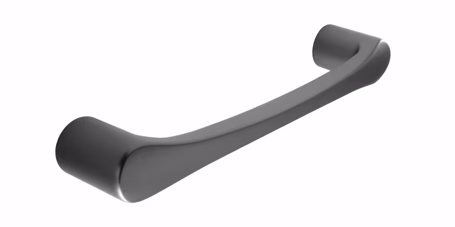Moss D Handle in Satin Black