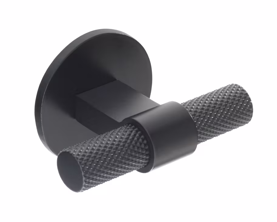 Knurled T Handle in matt black 