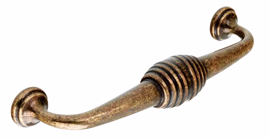 Canterbury D Handle in aged brass