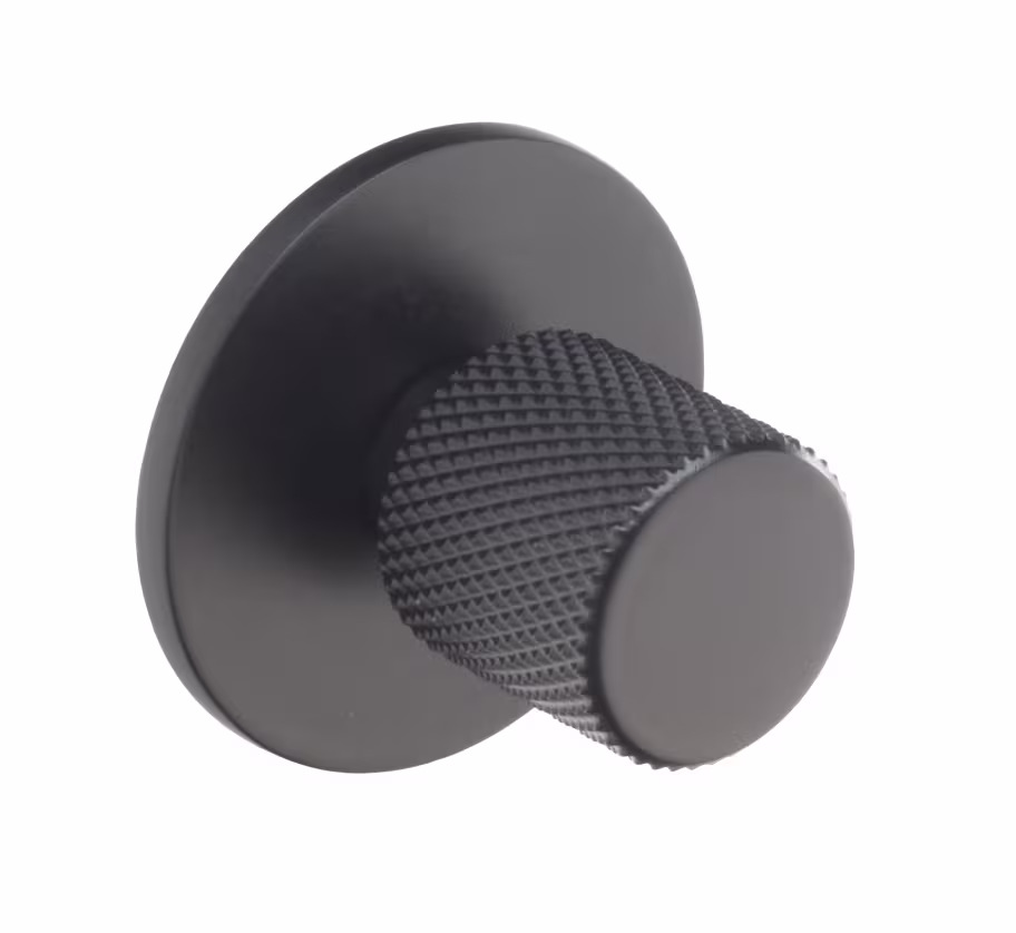 Knurled Knob in matt black