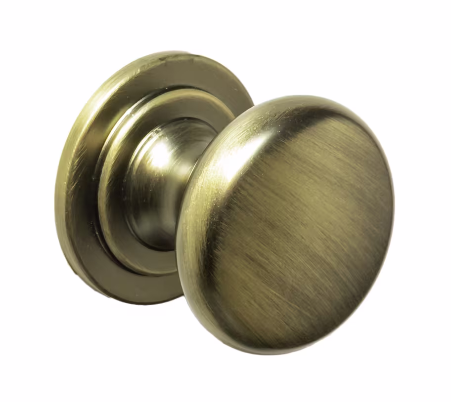 Harton Knob Handle in aged brass