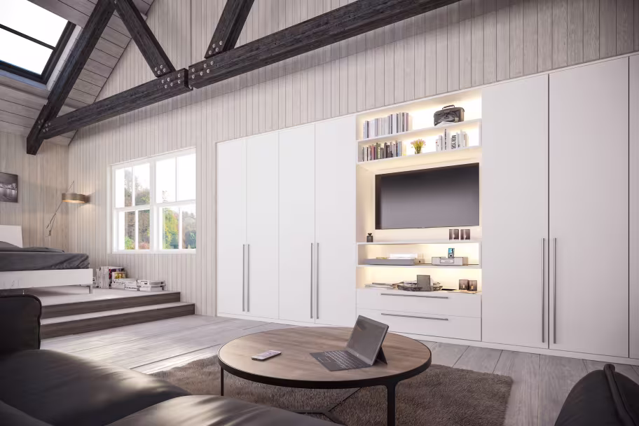 zurfiz supermatt white bedroom