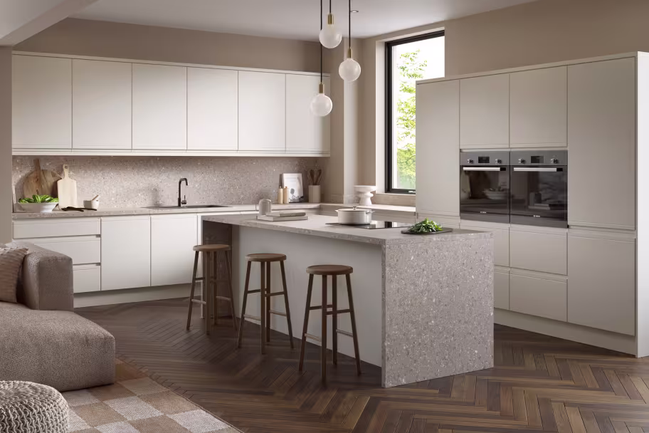 Palermo super matt angora grey kitchen