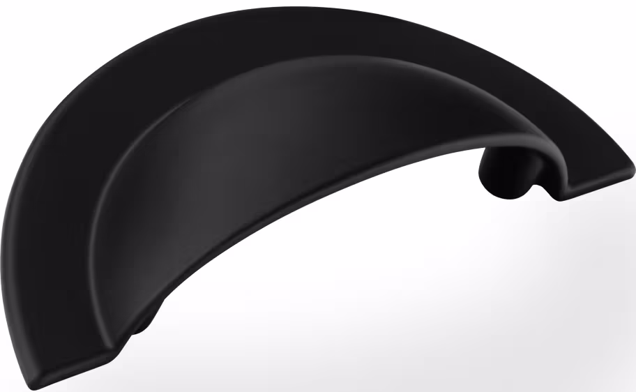 trafalgar cup handle in matt black 