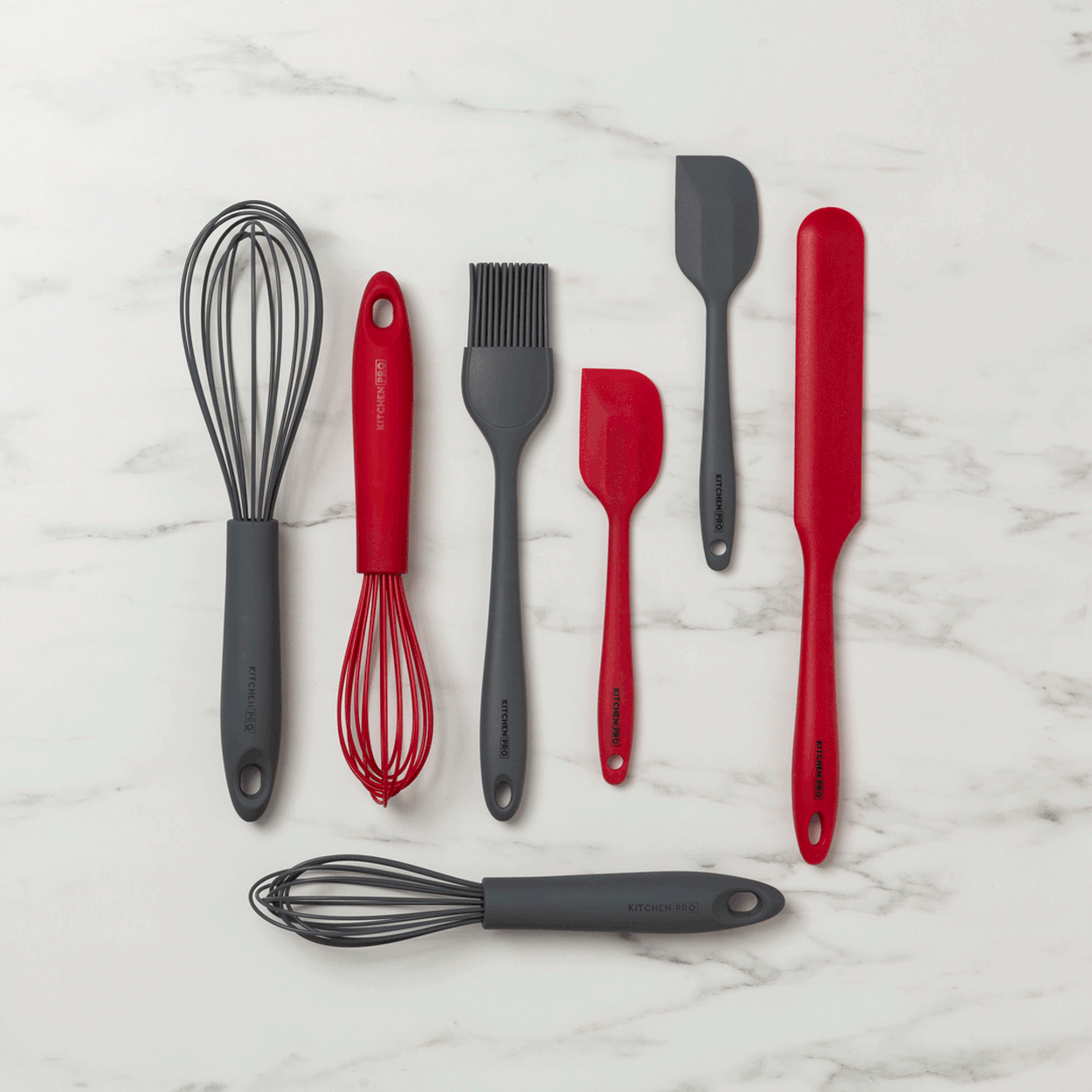 Kitchen Pro Oslo Silicone Whisk 25cm Red Image 2