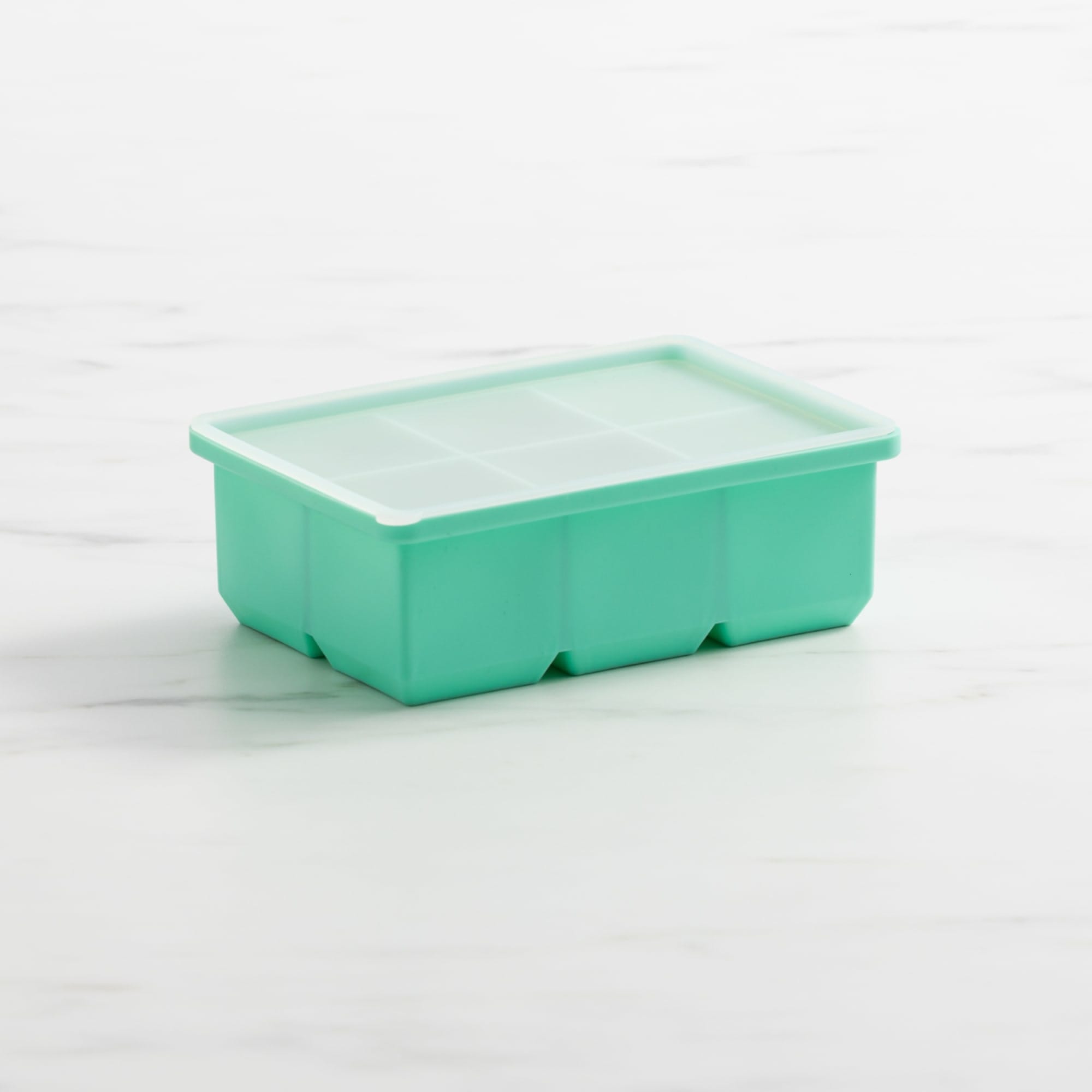 Kitchen Pro Kool 6 Cube Jumbo Silicone Ice Tray with Lid