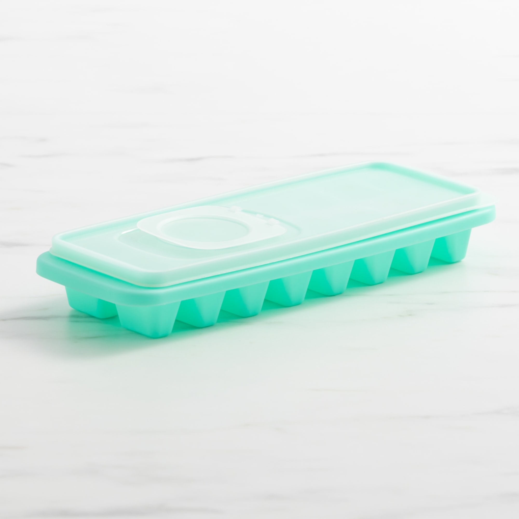 Tovolo Perfect Cube Silicone Ice Tray with Lid - Charcoal