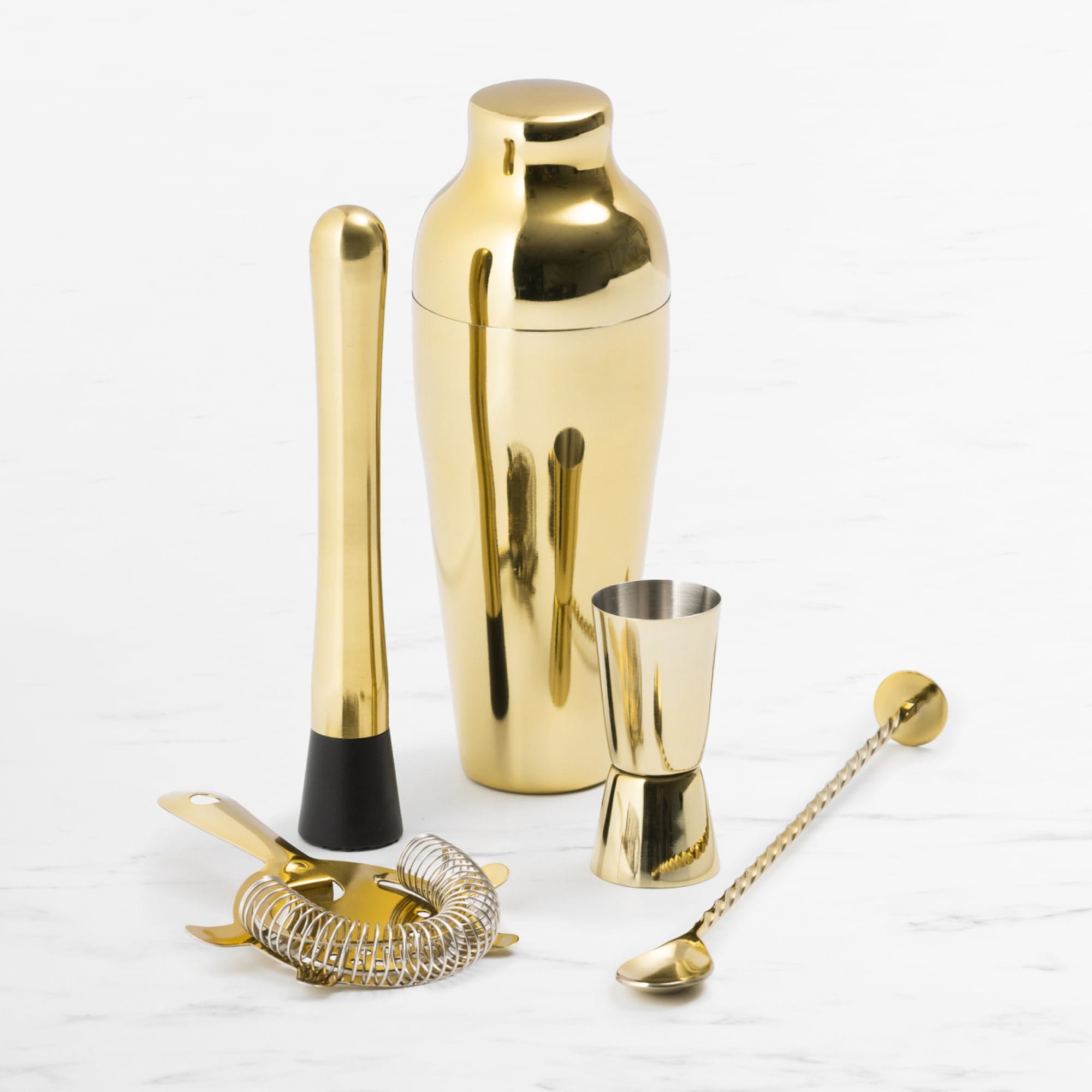 Pro Gold Cocktail Shaker Set