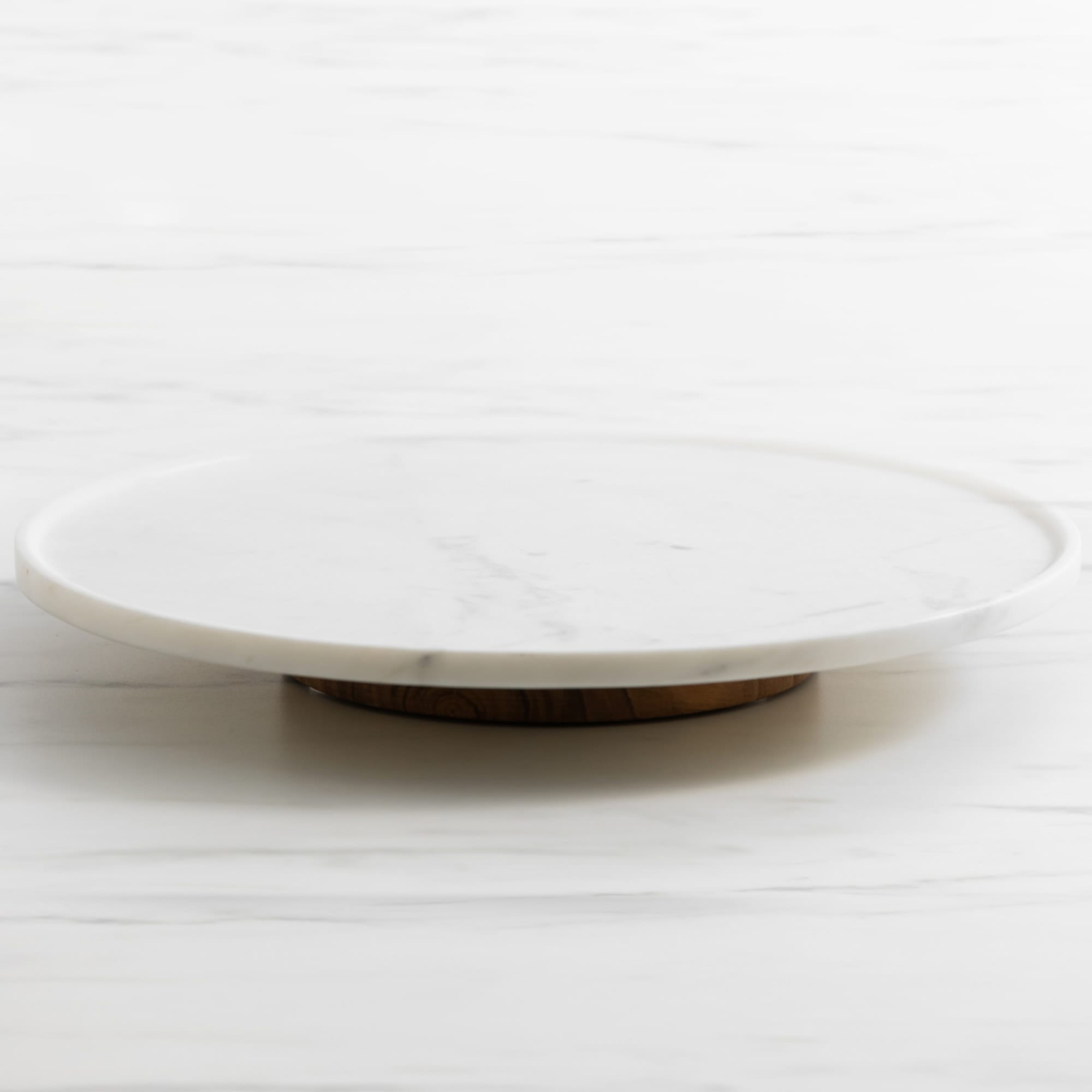 Salisbury & Co Riviera Marble Lazy Susan 40cm White