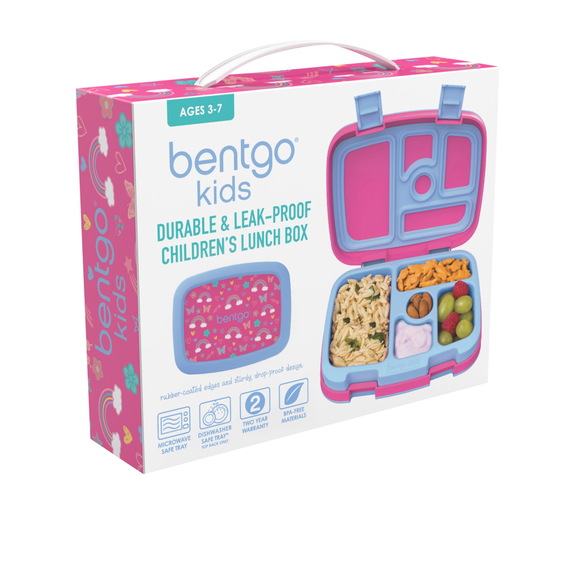 Bentgo Kids Leak-Proof Snack Container ,Red/Royal