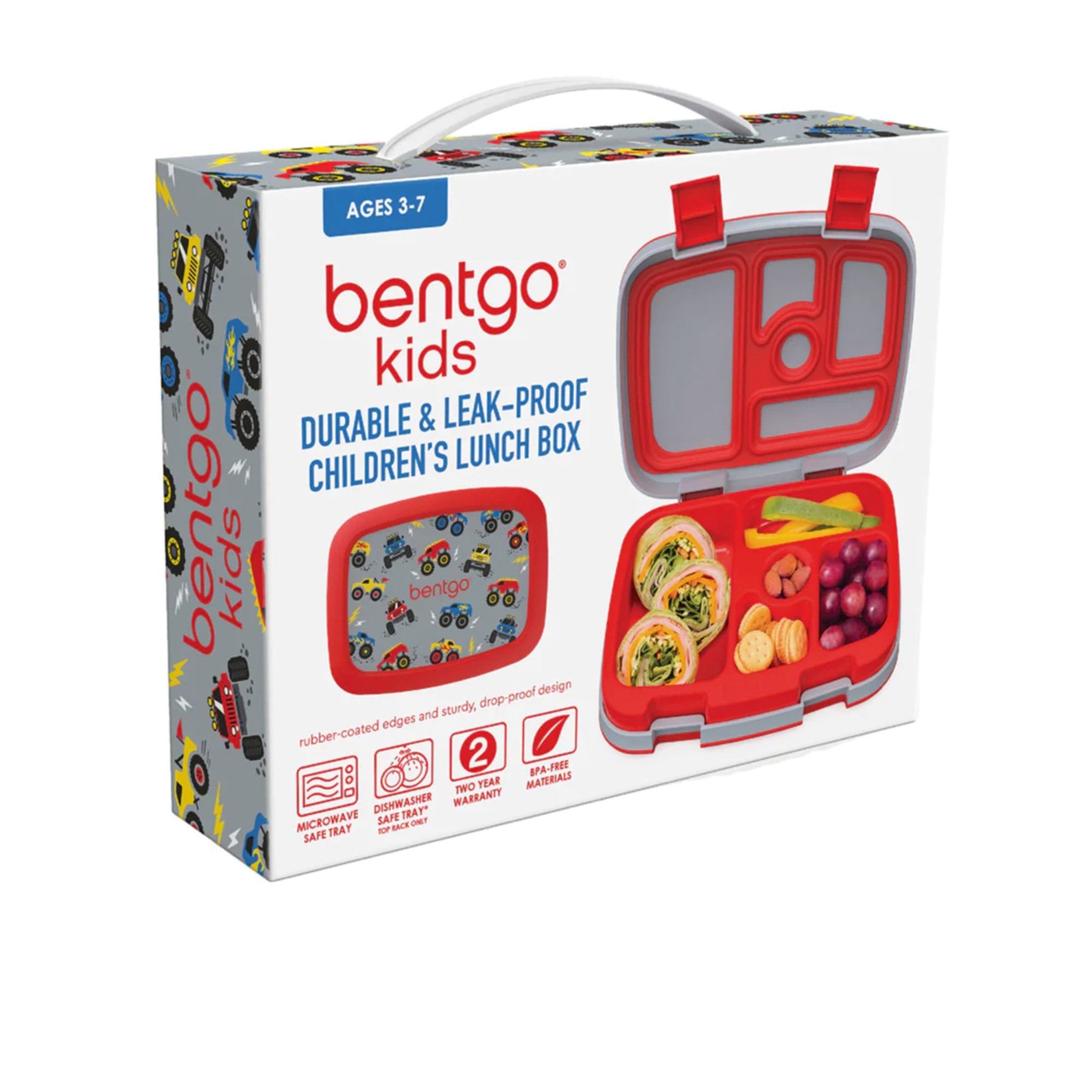 Bentgo Kids' Snack Leak-proof Storage Container Red/Royal