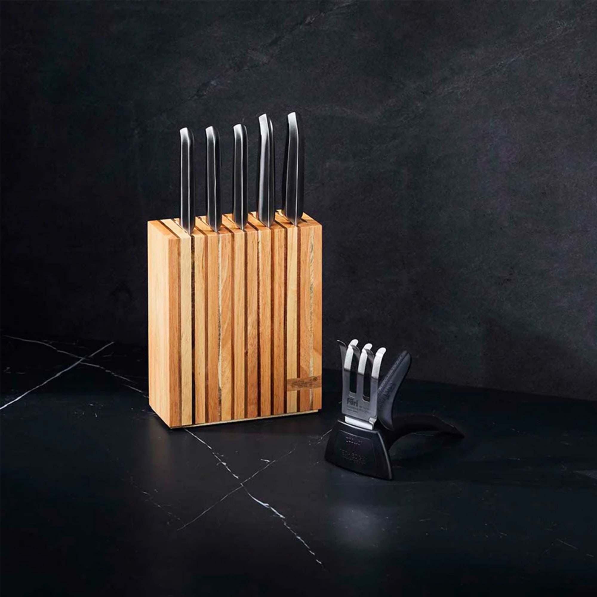 Furi Pro Magnetic Hexagonal Knife Block Set 7 Piece