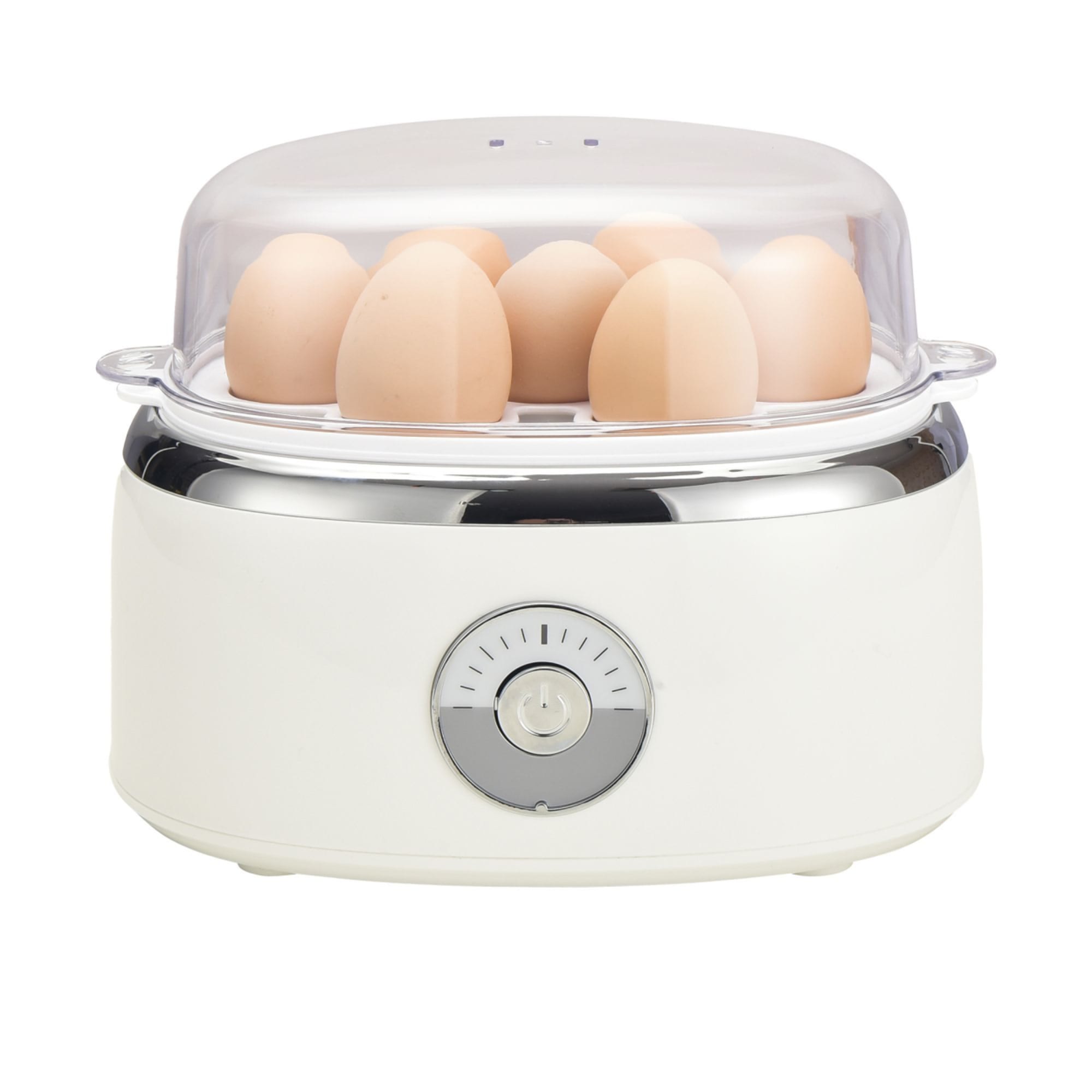 Euro Cuisine Electric Egg Cooker 5Eggs and Food Steamer White