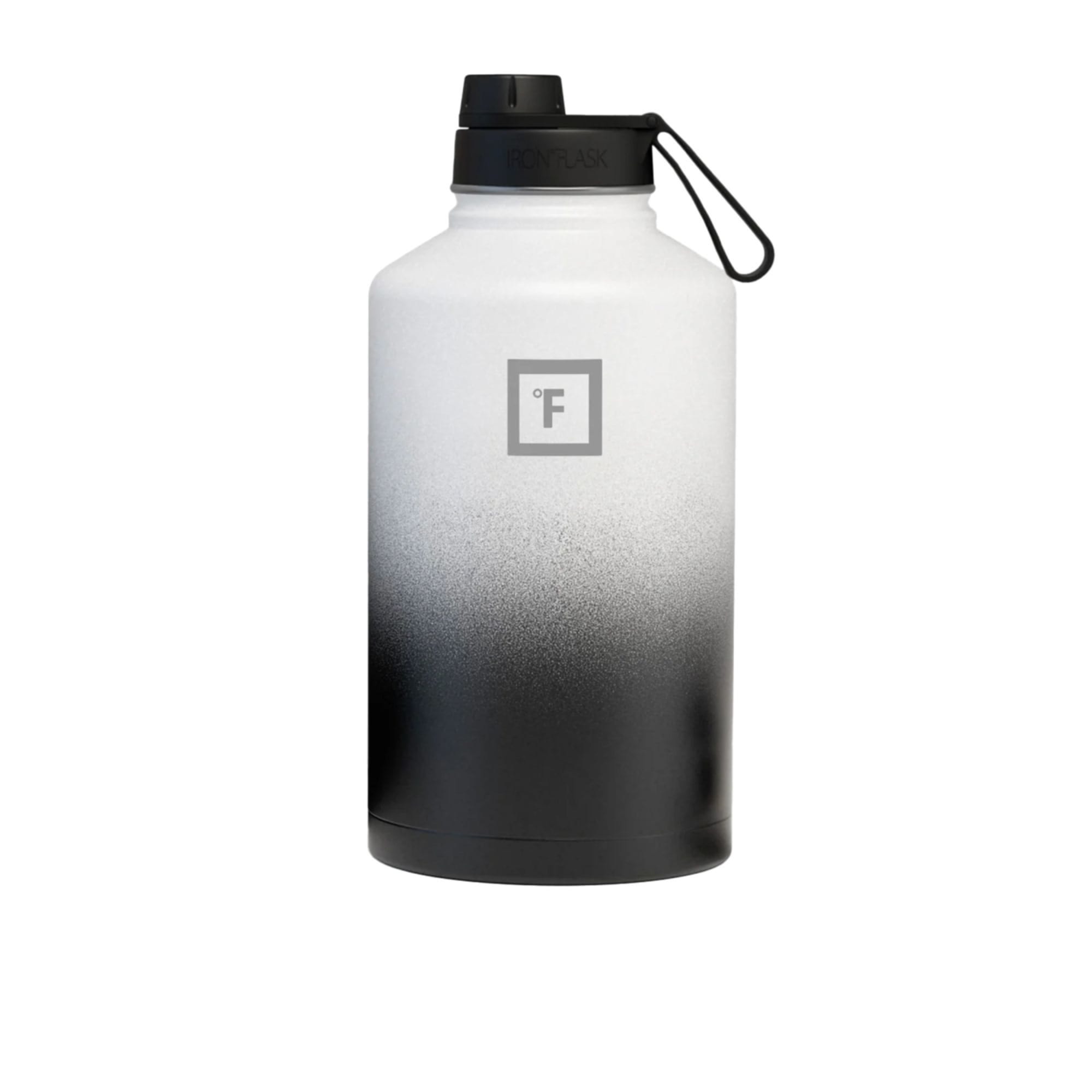 Iron Flask Bottle with Spout Lid 3.8L Midnight Black