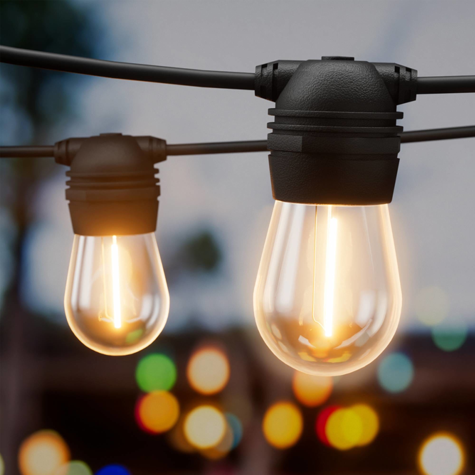 Outdoor String Lights  Solar LED Festoon & String Lights –