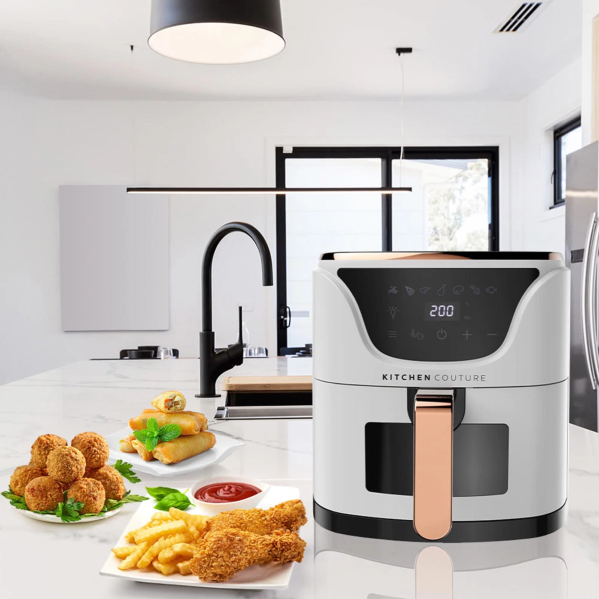 Kitchen Couture Clear View Air Fryer 6L