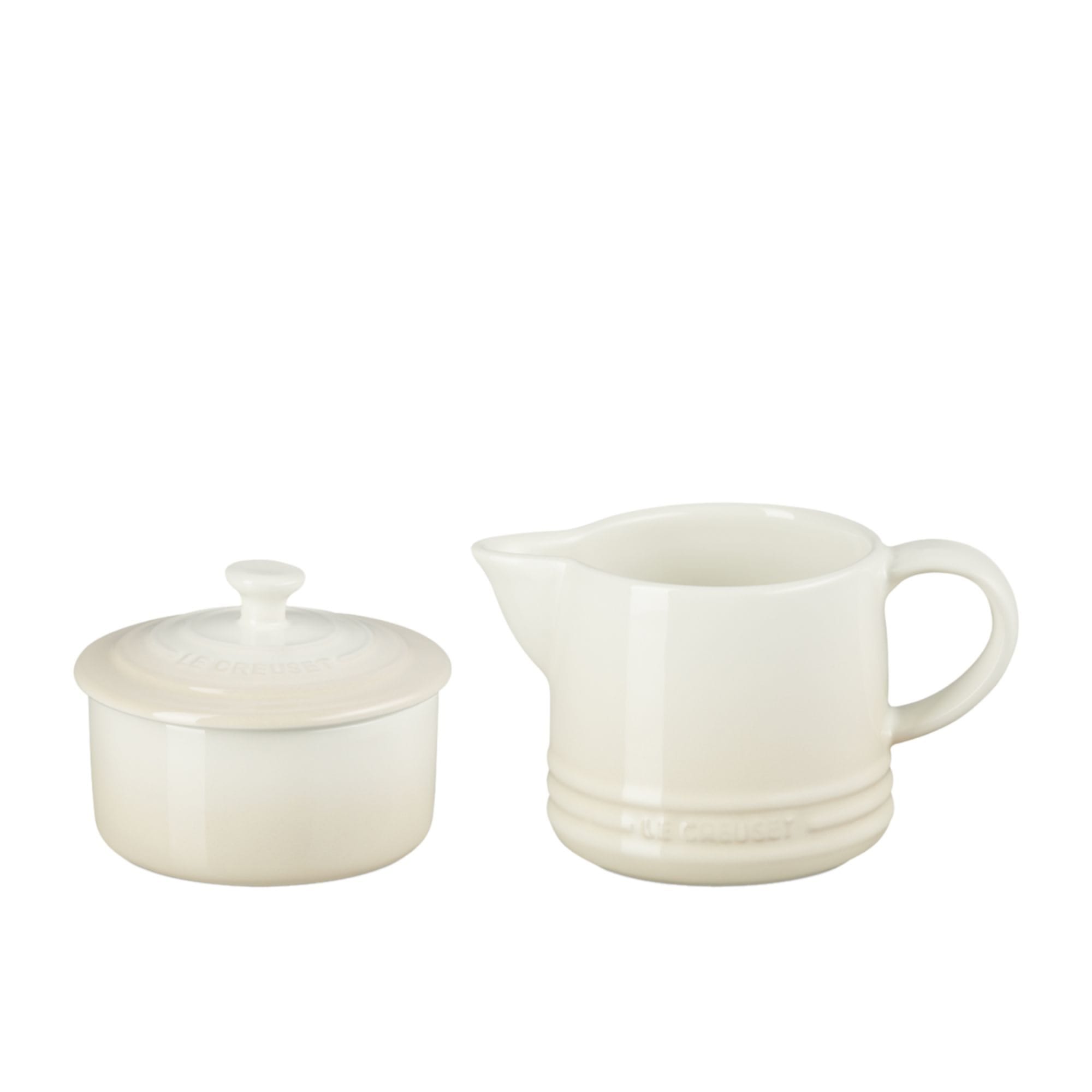 Le Creuset Stoneware Sugar and Creamer Set Meringue | Kitchen Warehouse™