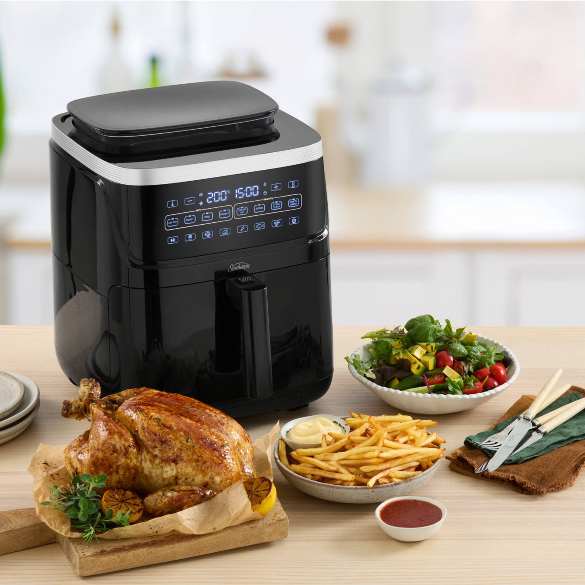 SteamFry Air Fryer + Steam, AFP4600BK