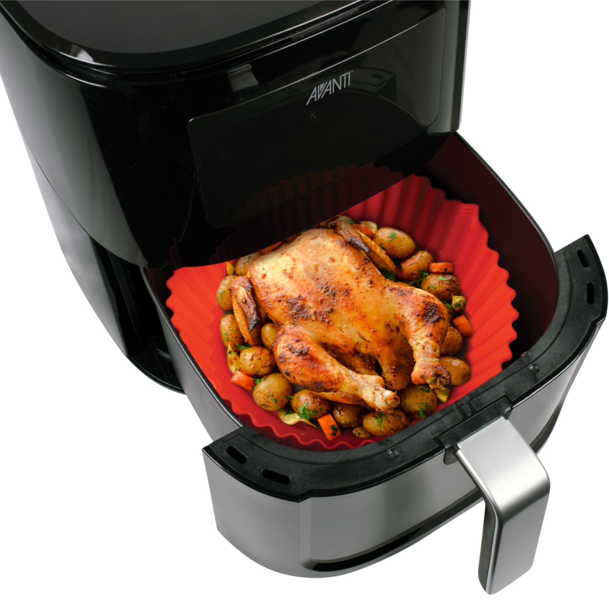 1/2pc Upgrade Your Air Fryer With These Reusable Silicone Pot Liners -  Perfect For Baking & Cooking