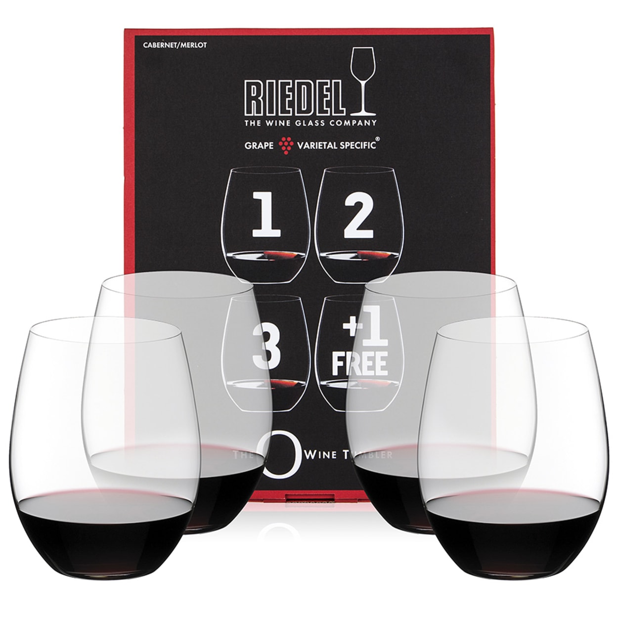 Riedel O Cabernet/Merlot Wine Tumblers, Set of 4 - Worldshop