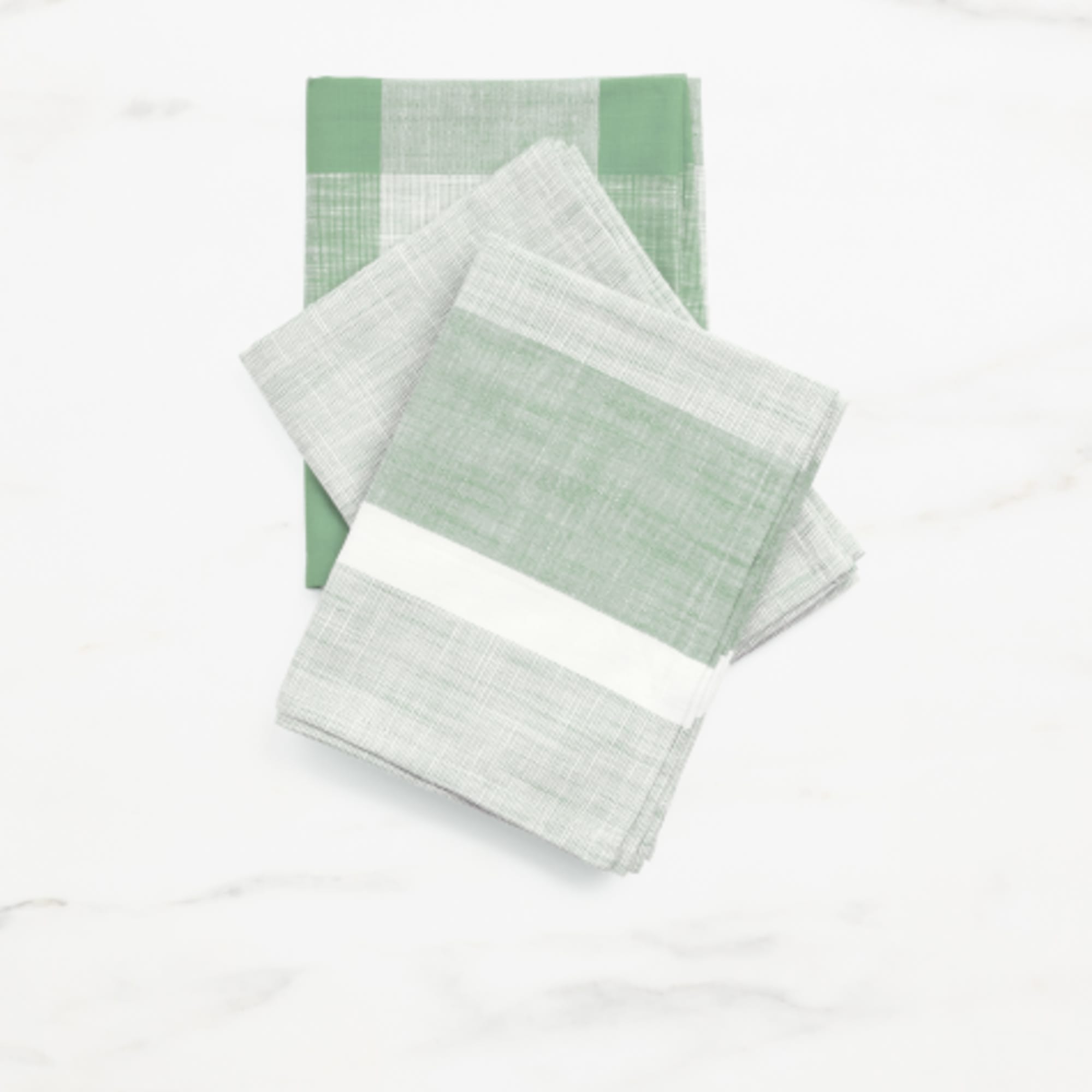 Salisbury & Co Hampton Tea Towel Set of 3 Green