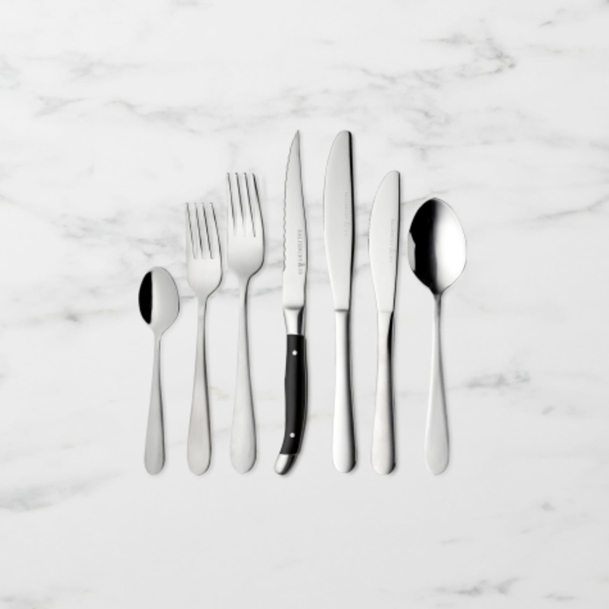 Salisbury & Co Maestro Cutlery Set 84pc Satin Silver