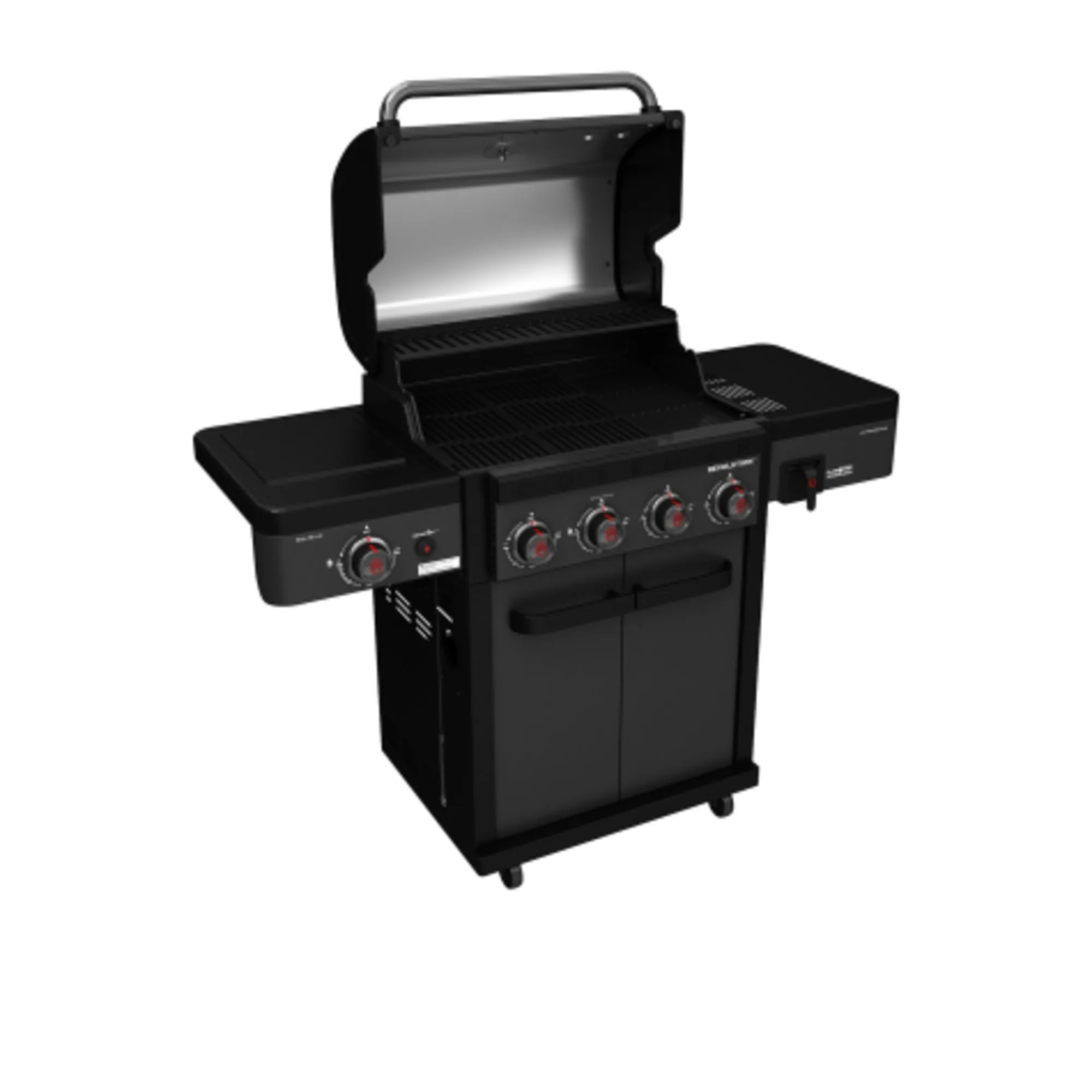 Coleman Revolution 4 Burner BBQ with Side Burner Black Matte Image 1