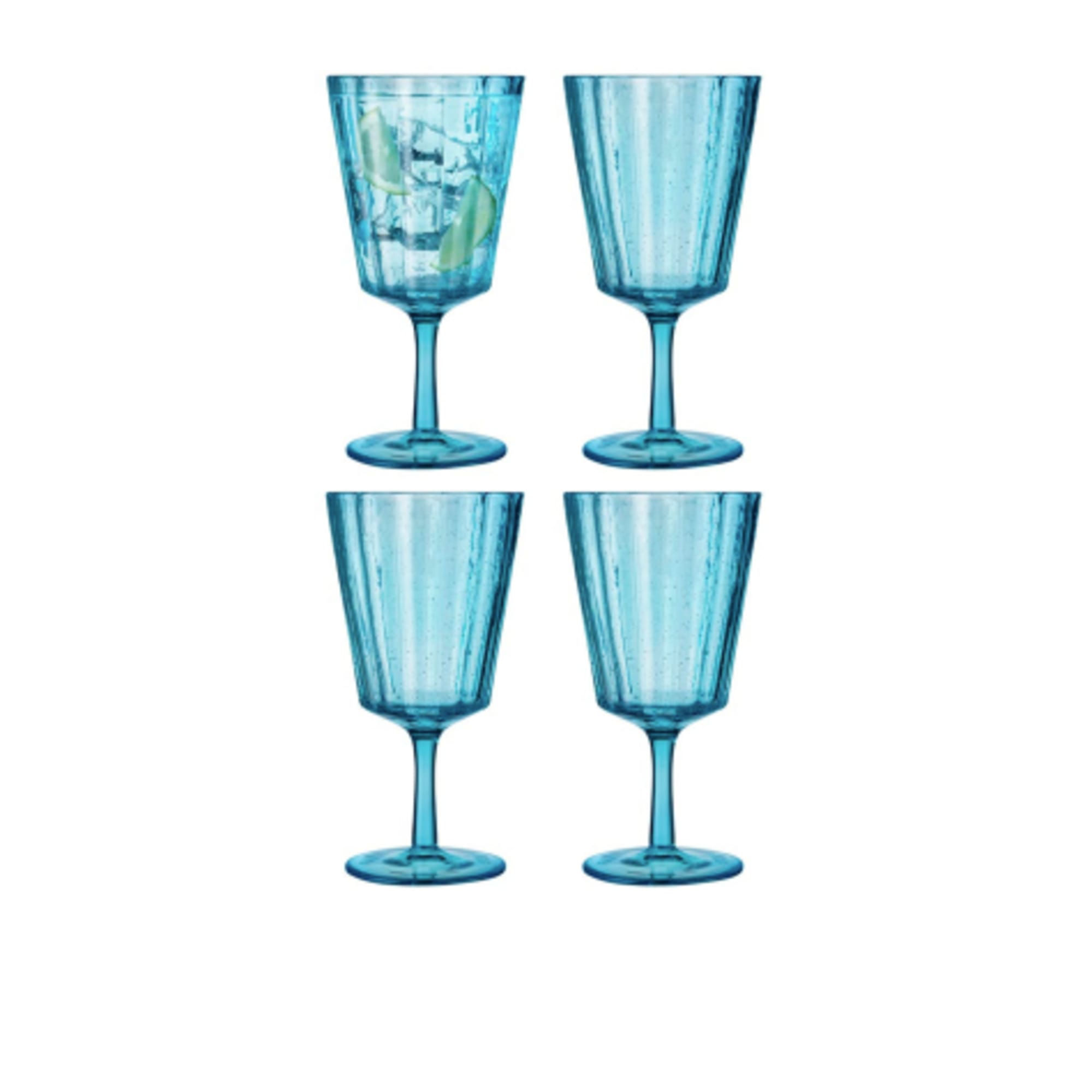 Ecology Adrift Goblet Set of 4 Blue