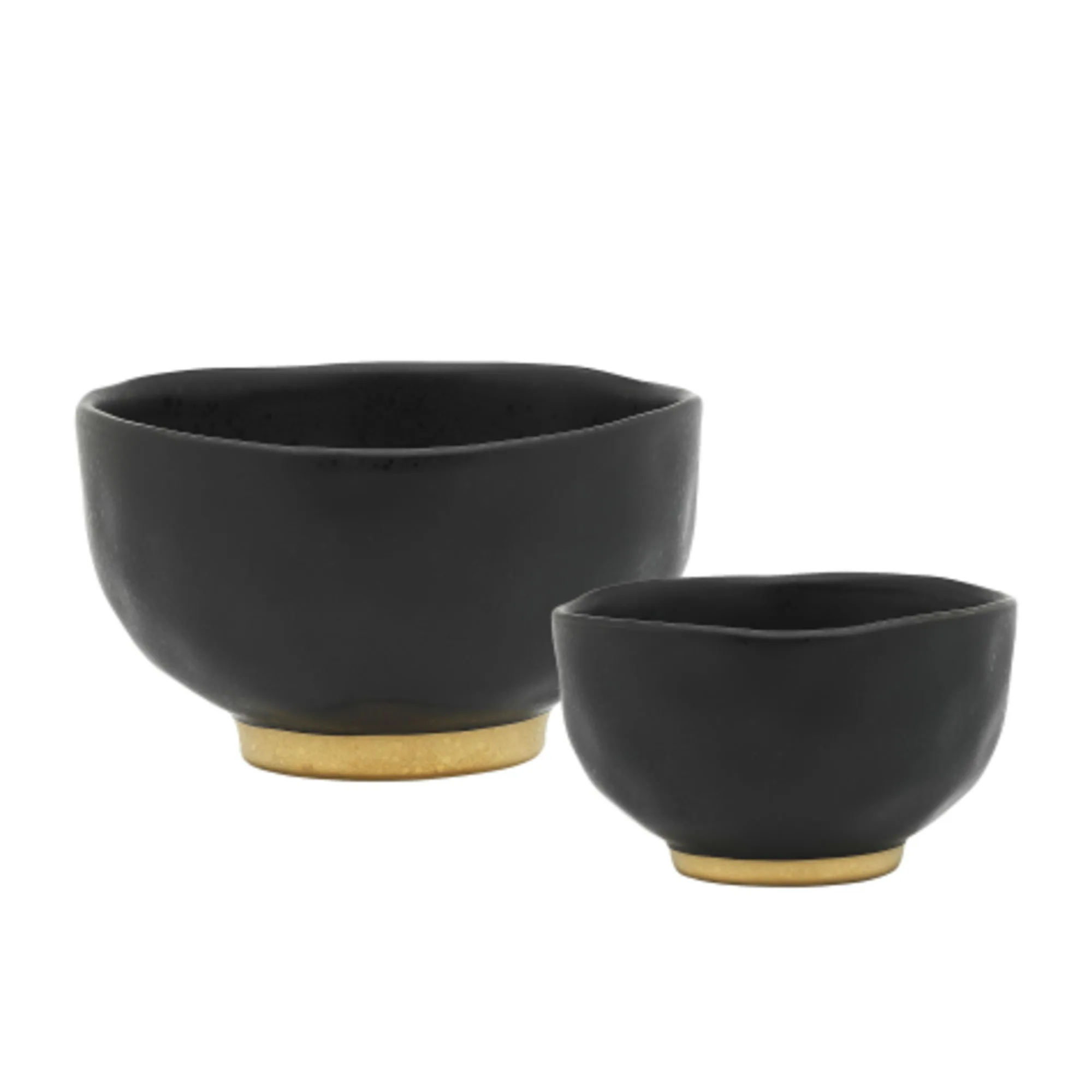 Ecology Speckle Footed Noodle Bowl Set of 2 Ebony Image 1