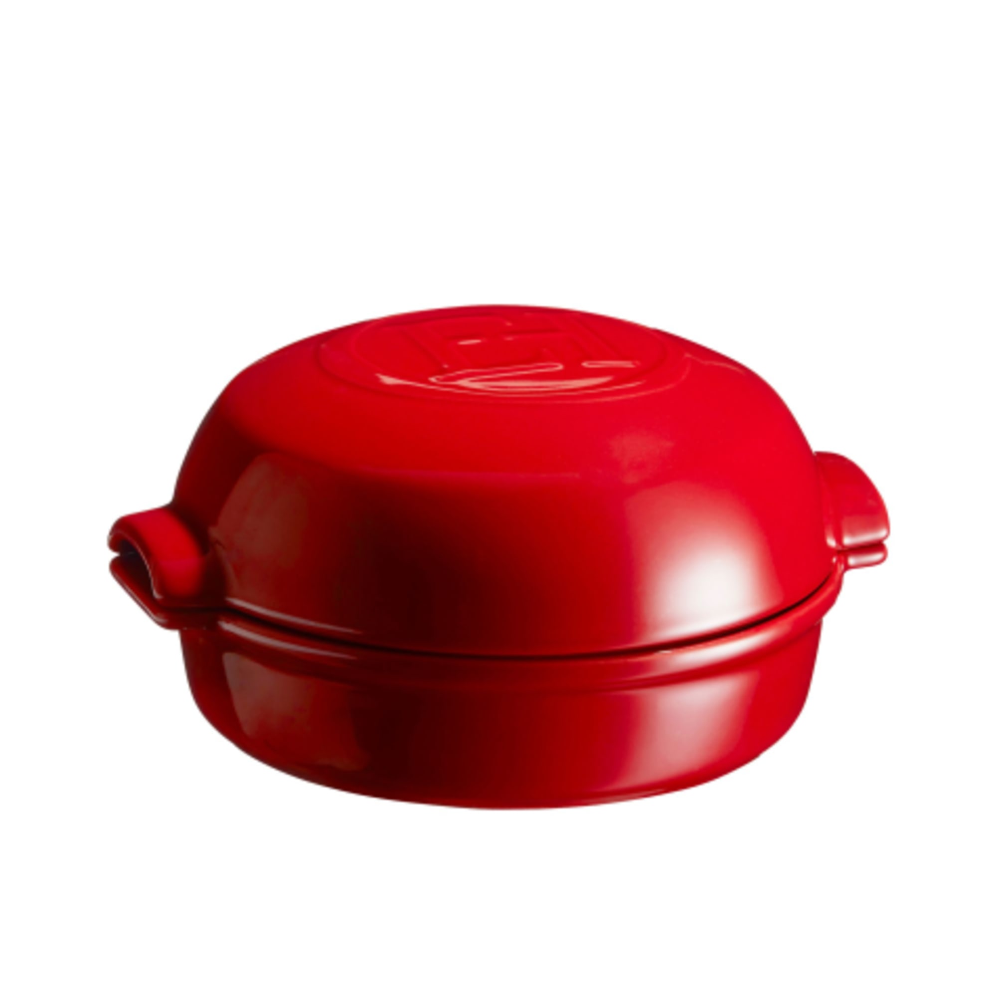 Casserole pot 4 l, with lid, red burgundy, Emile Henry