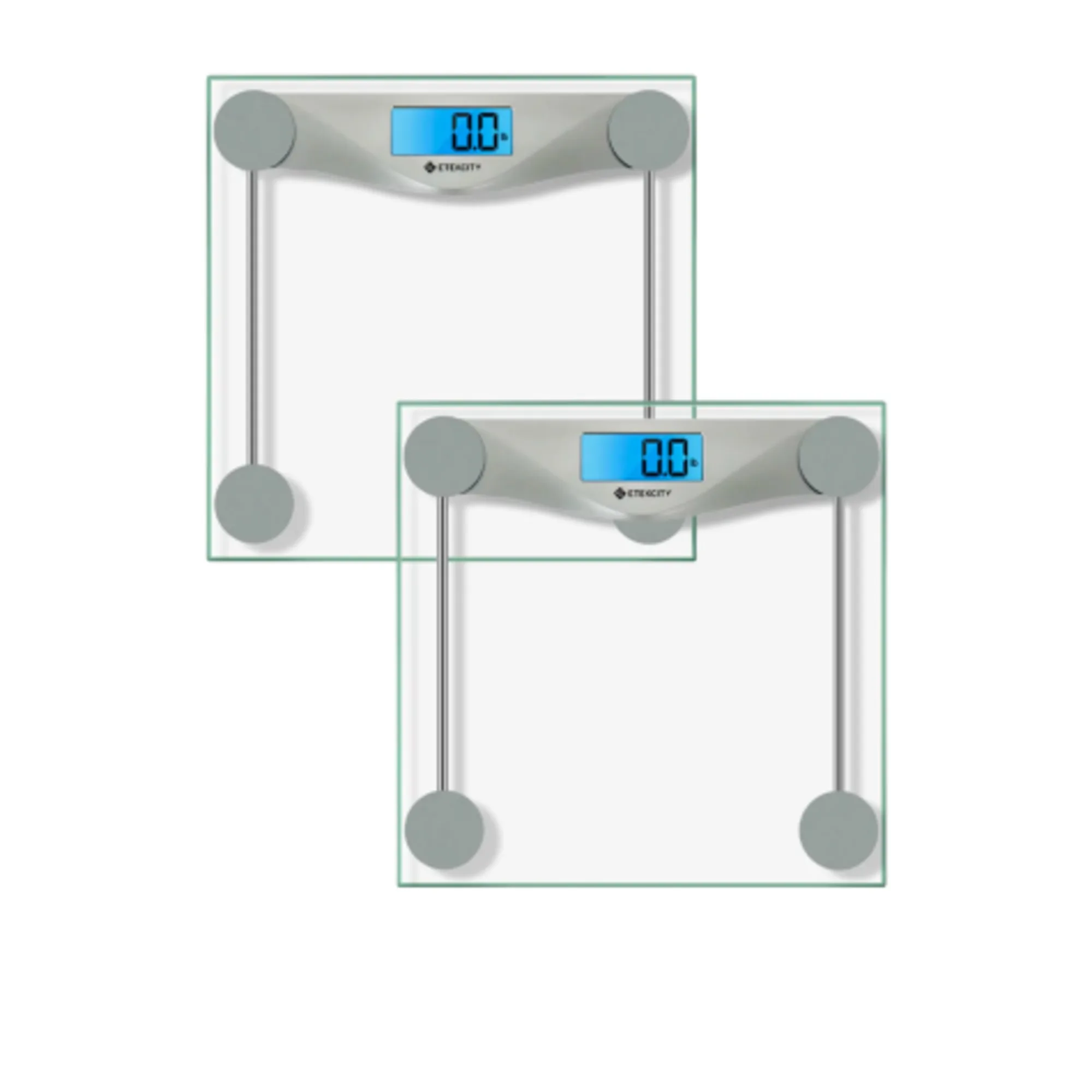 Etekcity Digital Body Weight Bathroom Scale Set of 2 Silver Image 1