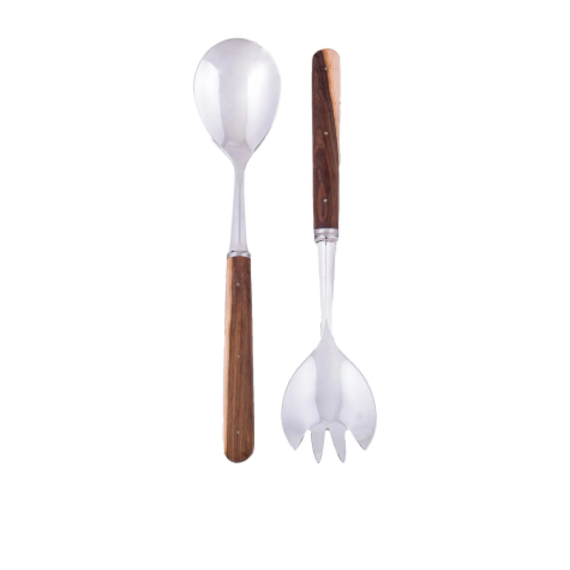 Laguiole en Aubrac Salad Server Set 2pc Pistachio Wood Image 1